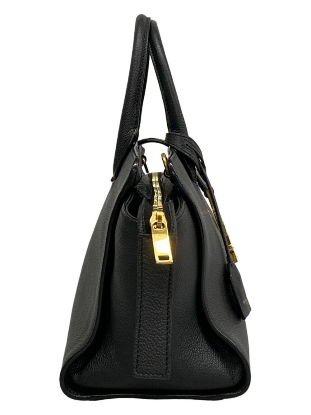 SAINT LAURENT PARIS Baby Tote Downtown 635346 Black Leather Handbag - Picture 4 of 15